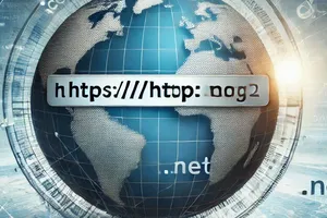 This image is a picture of a globe and shows a URL to represent our support for Internet domain names.