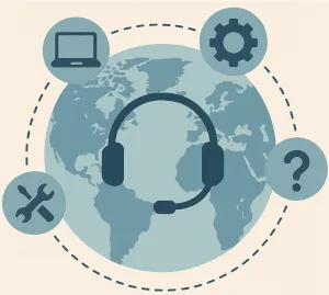 Image to represent global service areas.