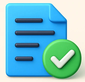 An icon to represent validation of backup data.