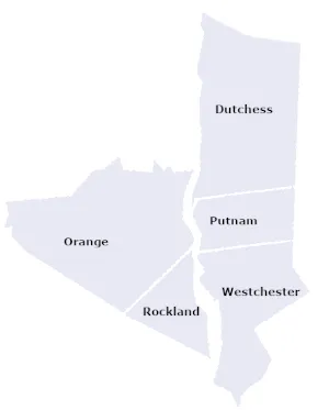 An image that depicts our NY IT Service area Counties