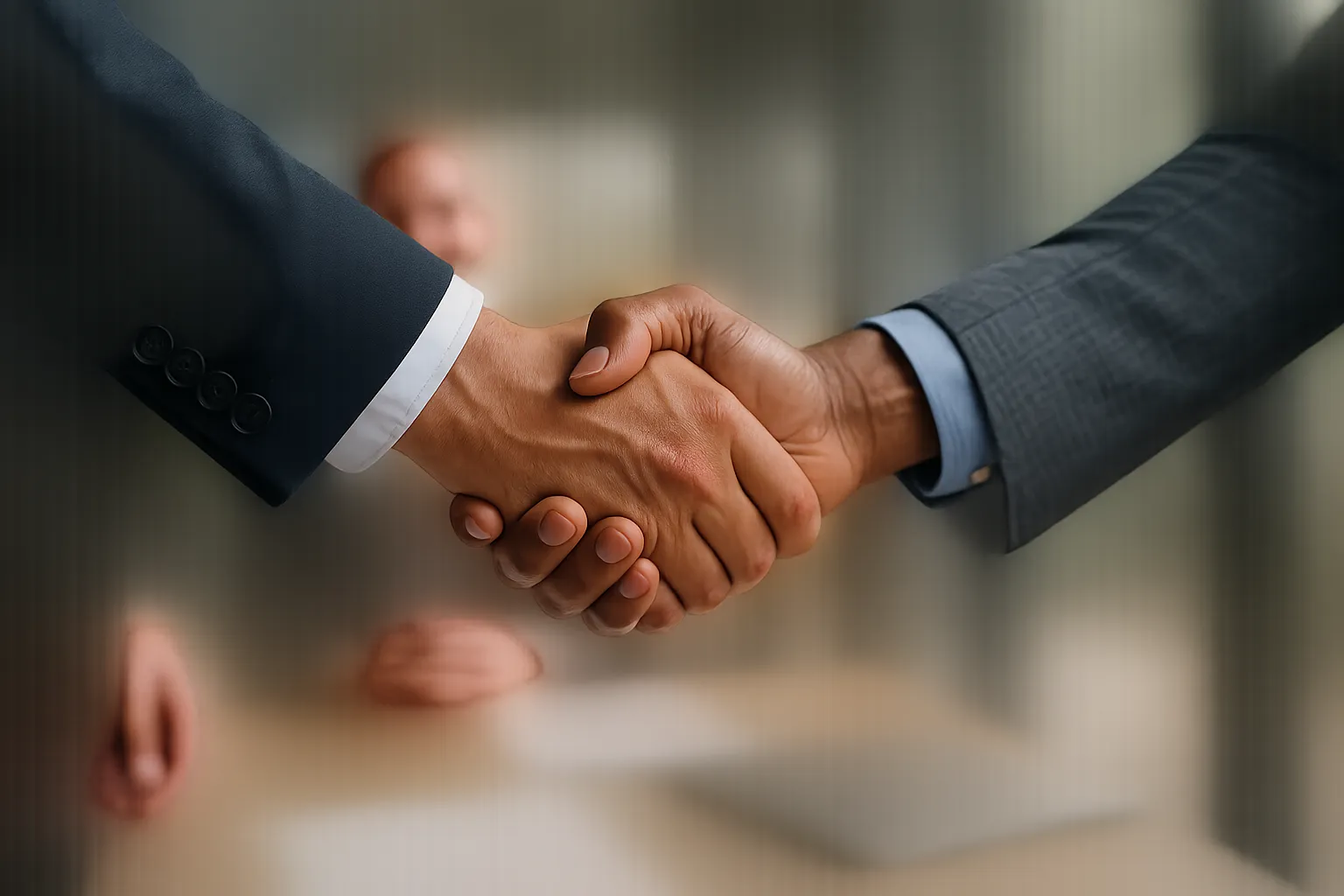 Franchise IT Partnerships An image of hands shaking to cement a franchise IT partnership