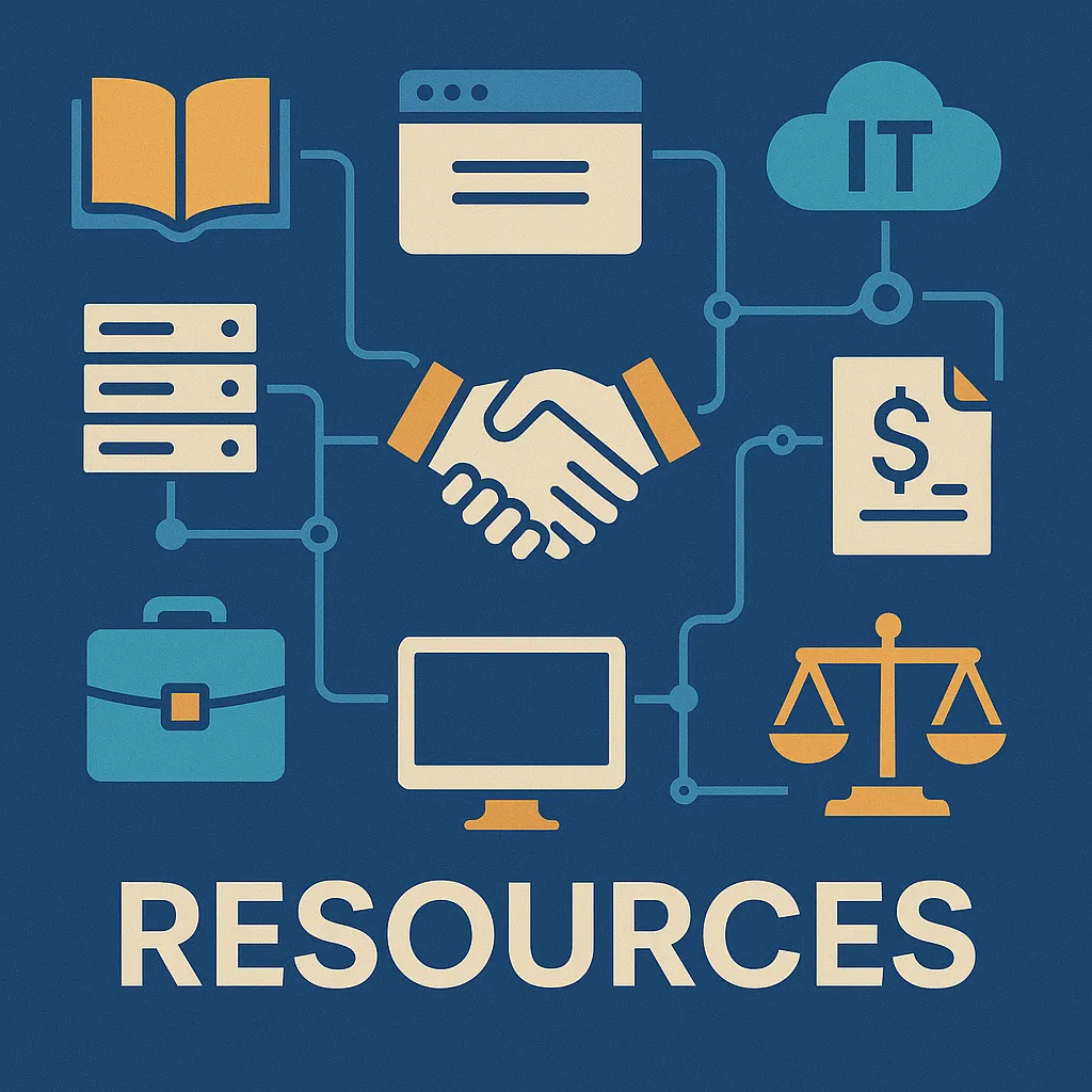 Image representing symbols of resources for page visitors.