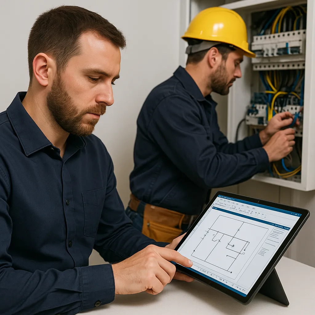 Tech support for electricians and field systems