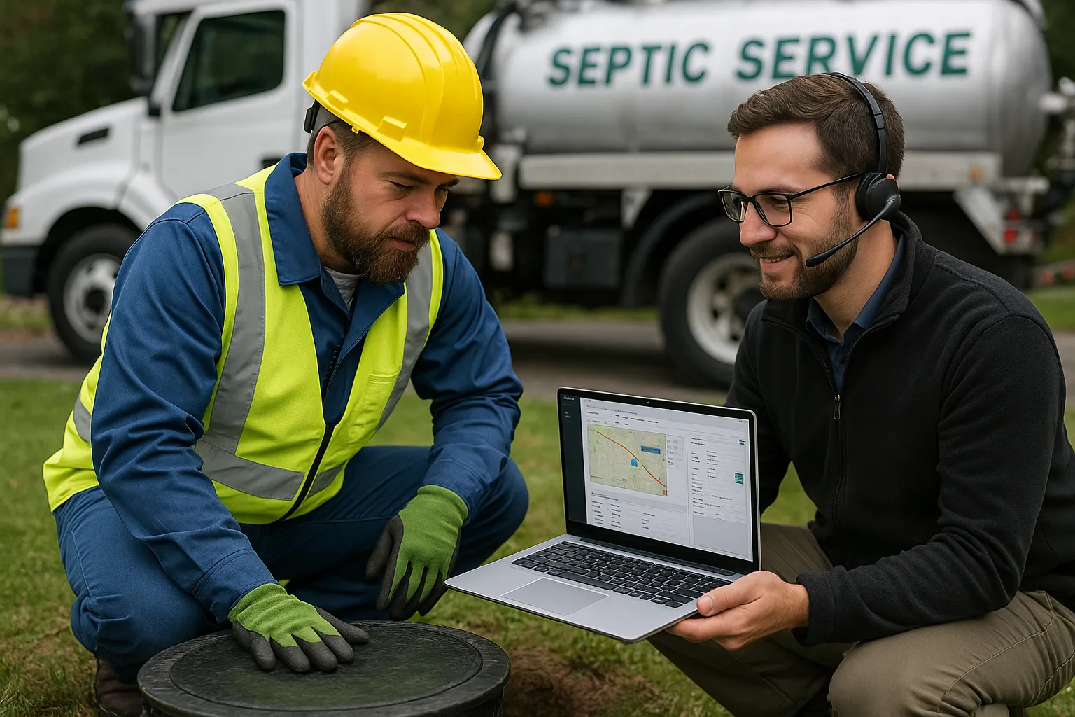 IT support for septic inspection, pumping, and compliance systems