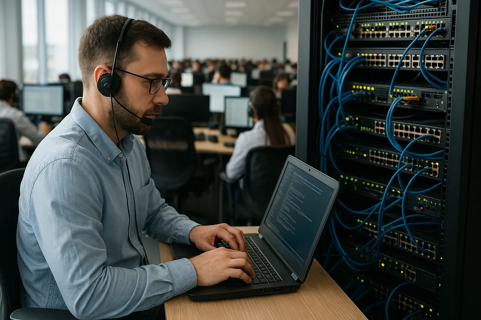 Tech support for call centers and VoIP systems