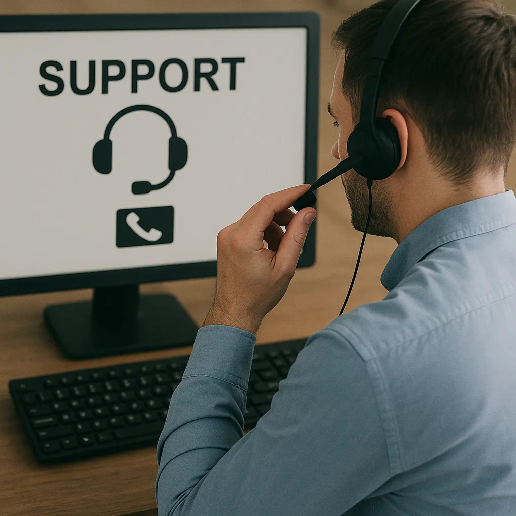 IT support after being trained.